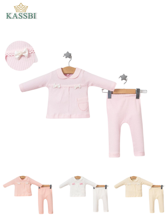 Ensemble Fille 2pc Tricot + Pantalon