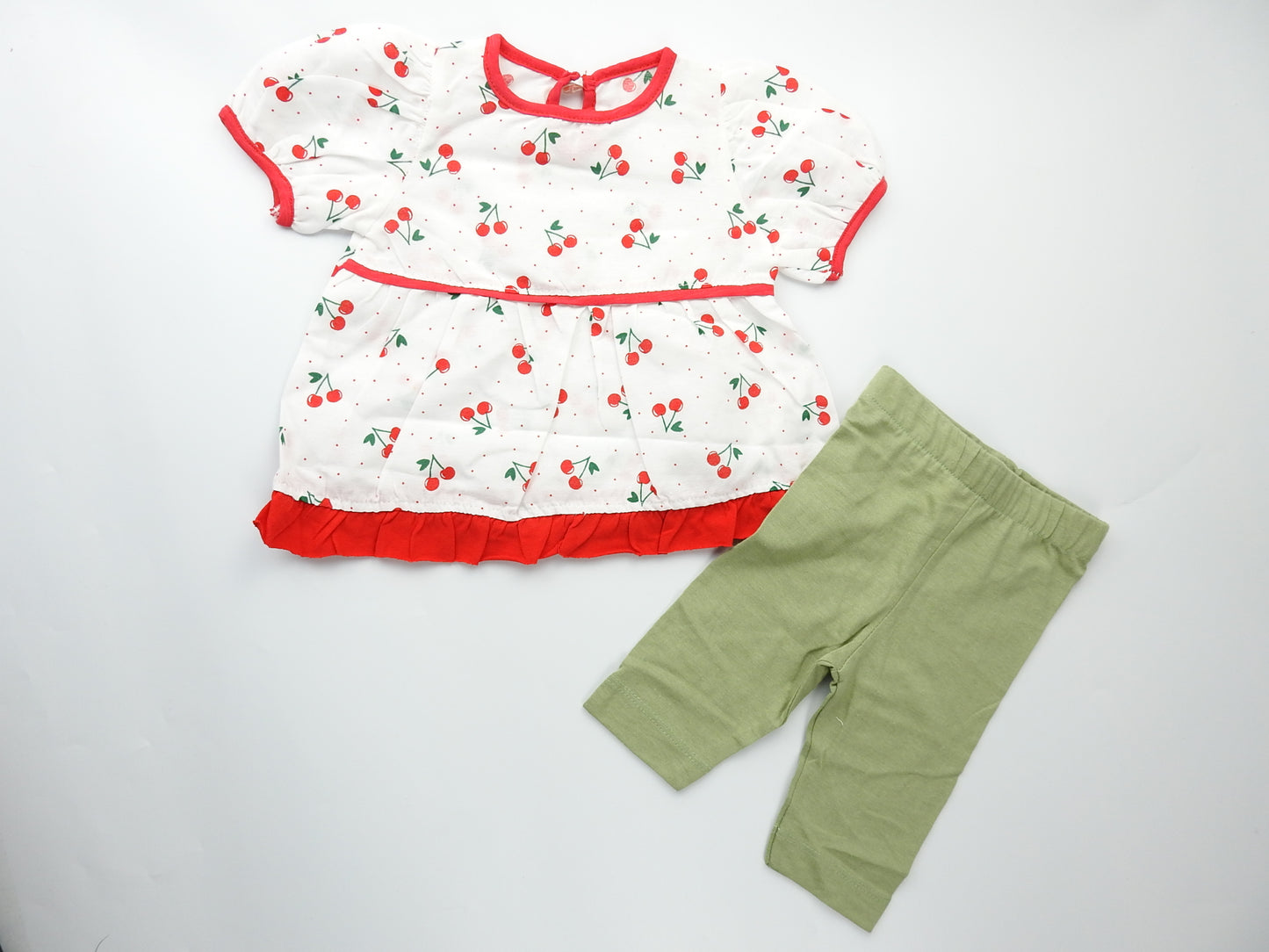 Ensemble 2pc motif Cerise 🍒