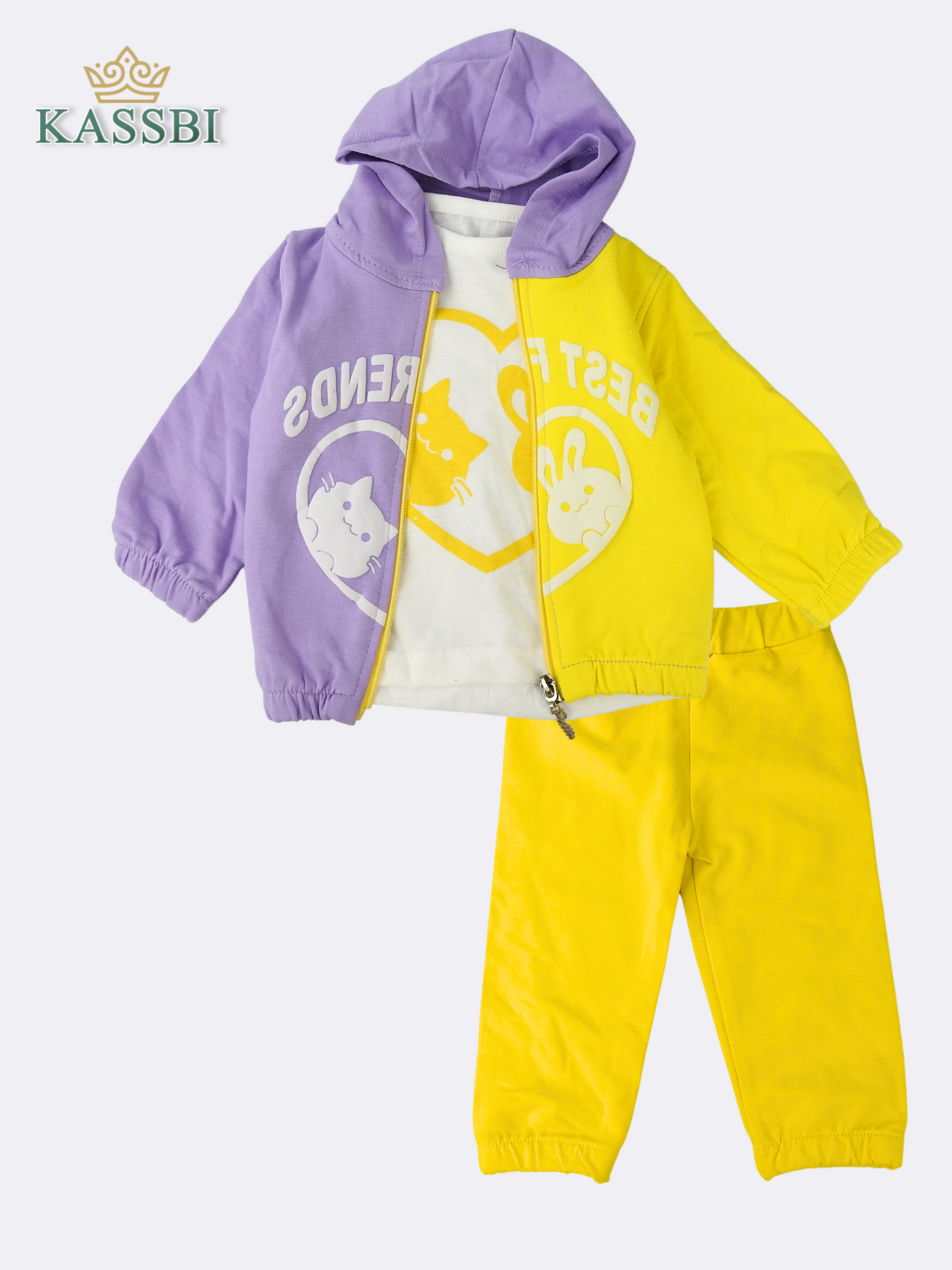 Ensemble 3 pièce Coton - Fille