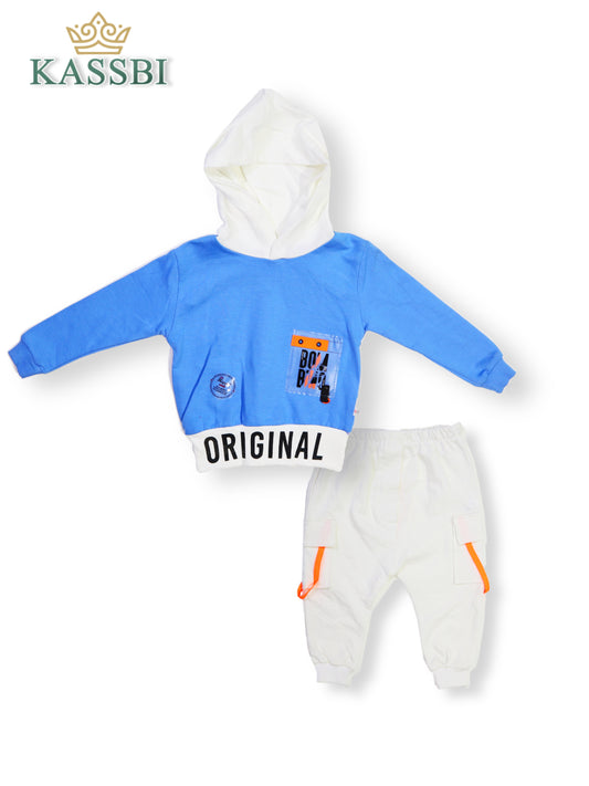 Ensemble sport garçon sweat à capuche + pantalon