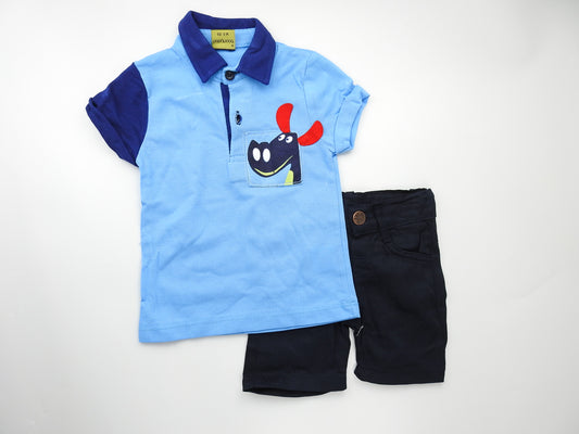 Polo en coton piquée + short