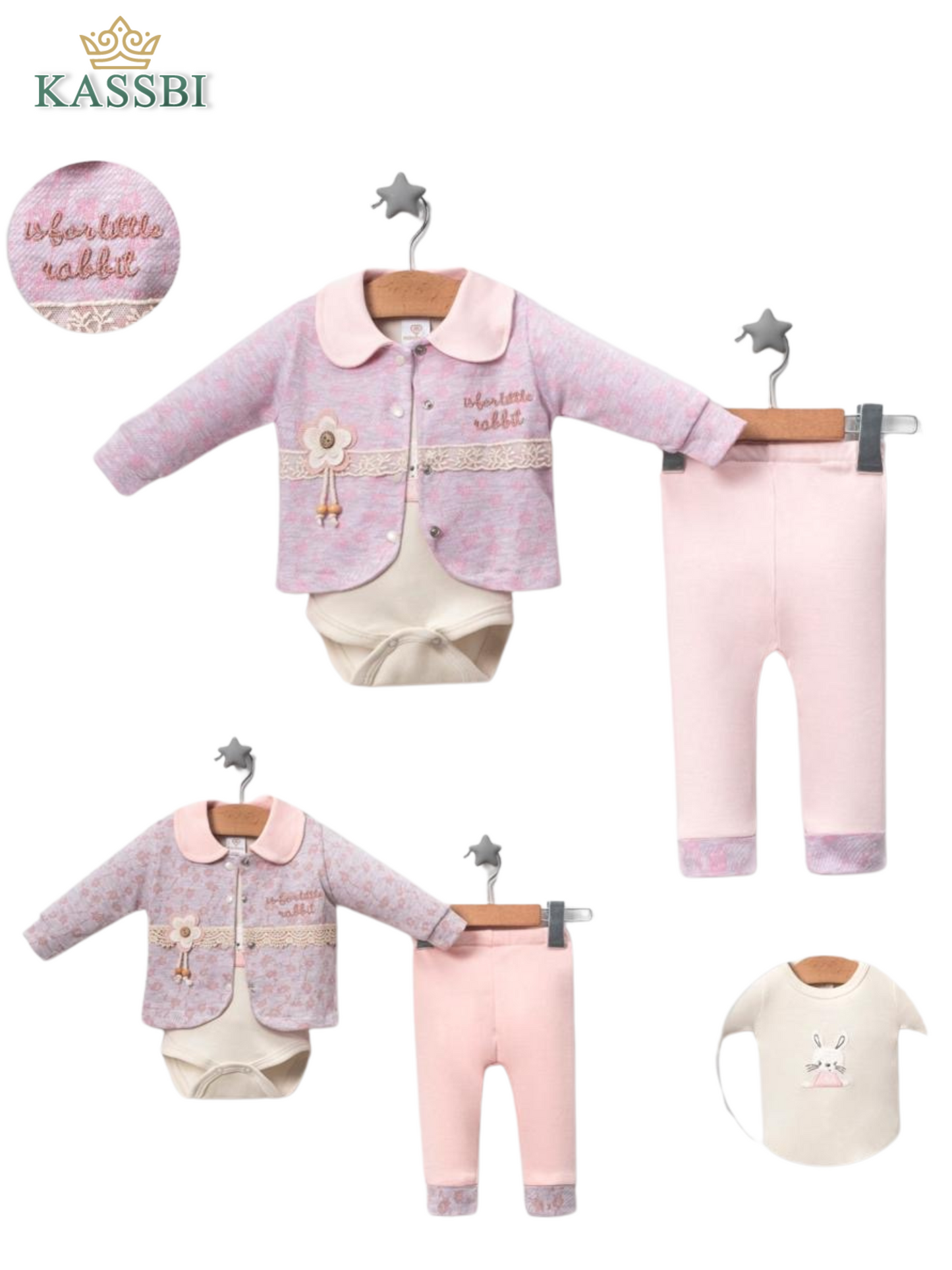 Ensemble 3pc coton - fille