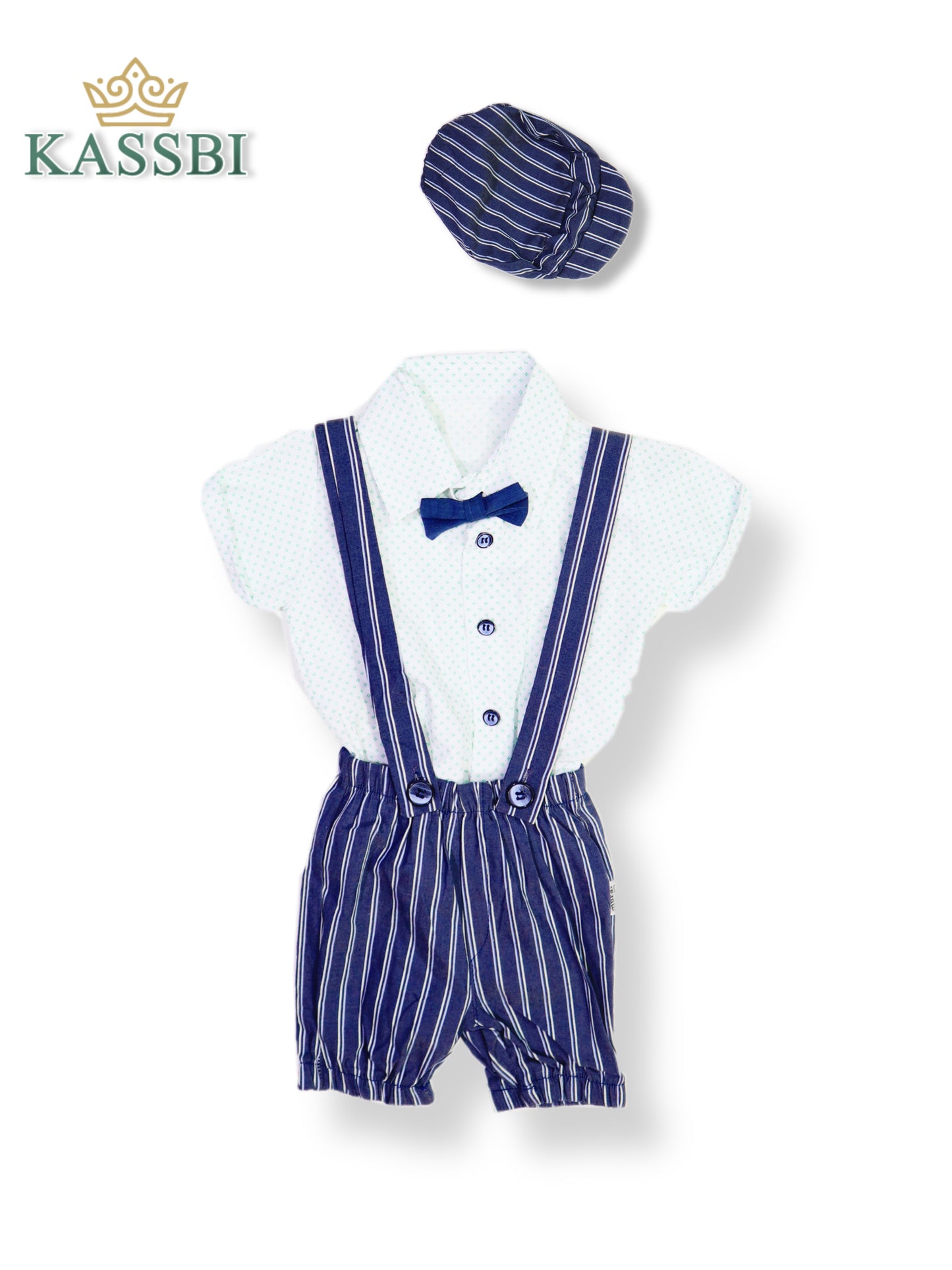 Chemise et nœud papillon + Short + chapeau - garçon -