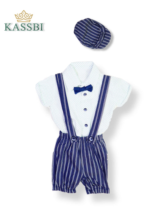 Chemise et nœud papillon + Short + chapeau - garçon -