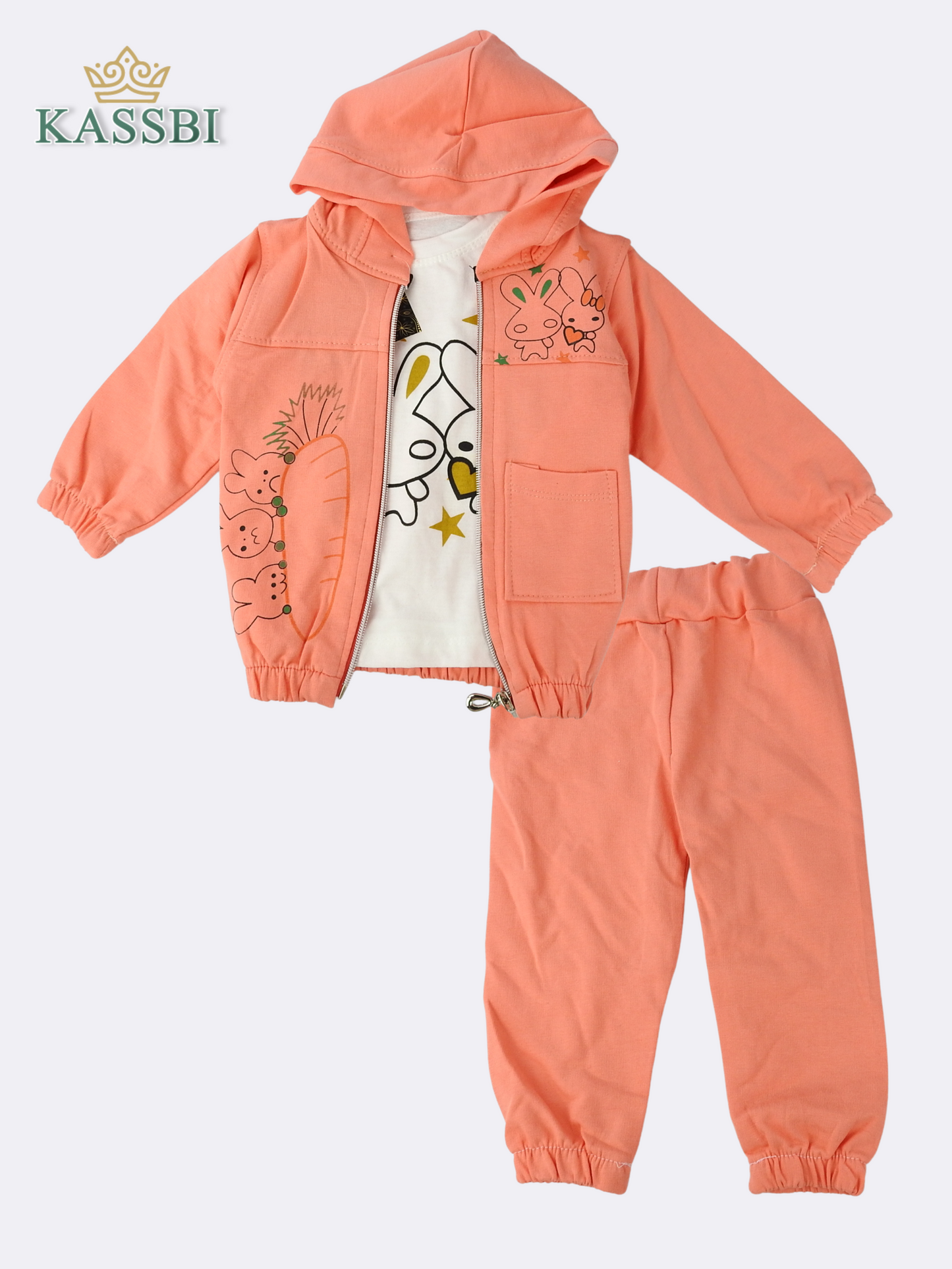 Ensemble 3 pièce Coton - Fille