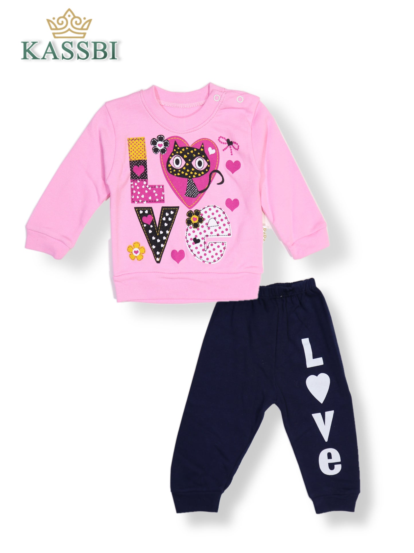 Pyjama Bébé - Motif Love - Fille