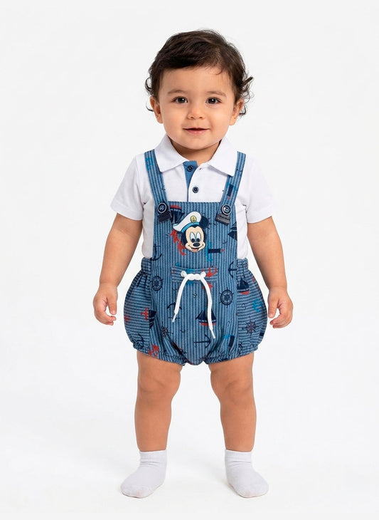 Ensemble bébé garçon polo et salopette Mikey