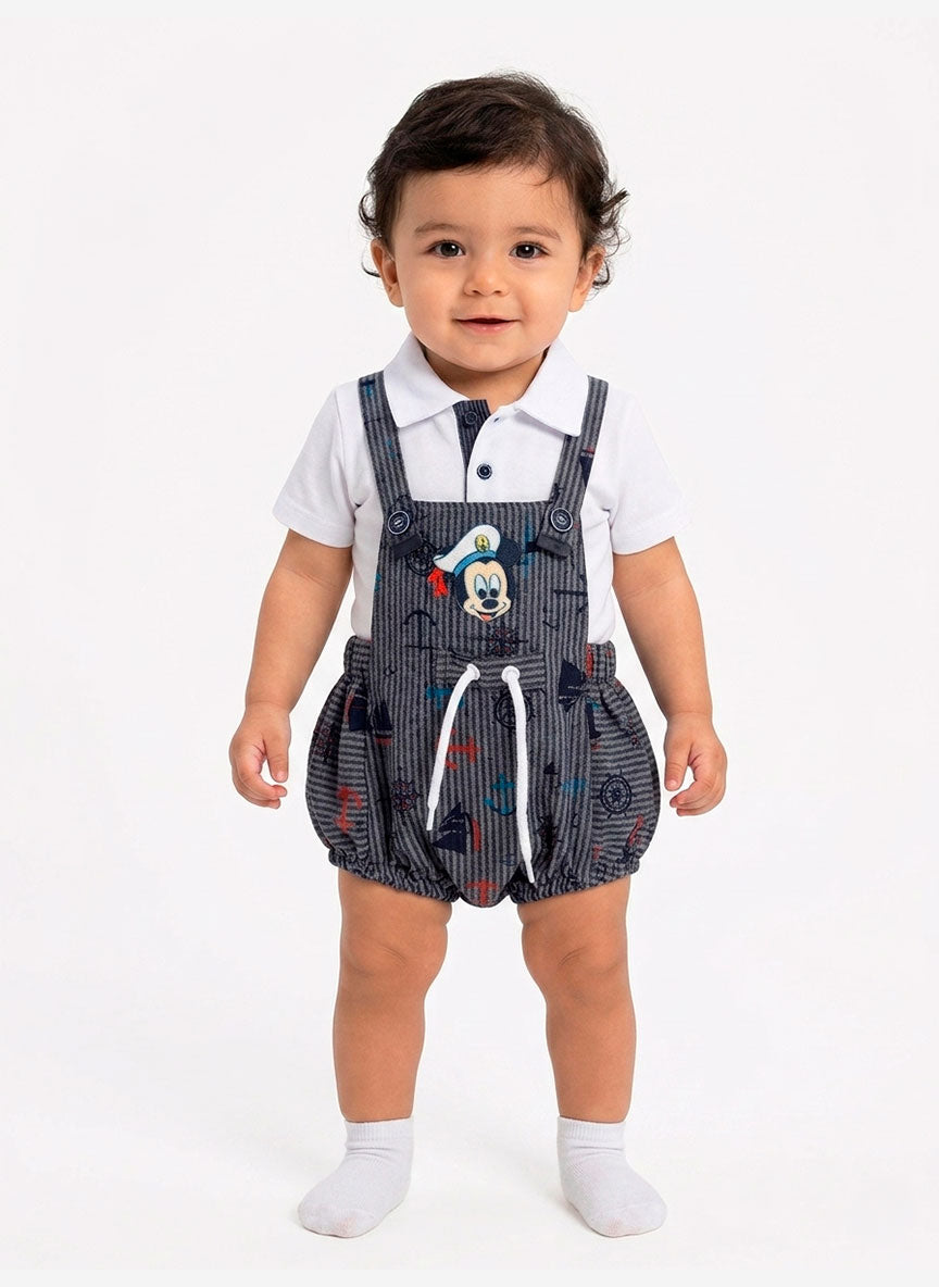 Ensemble bébé garçon polo et salopette Mikey