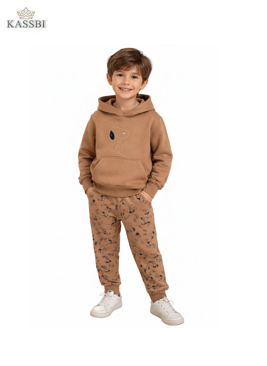 Ensemble 2 pièces garçon Snoopy Sweet – Sweat à capuche & pantalon (100 % coton)