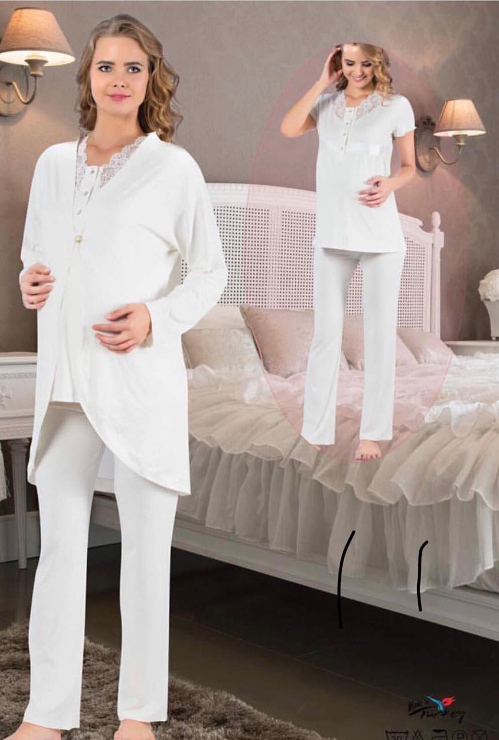 Pyjama femme enceinte 3pc – KASSBI BÈBÈ ET MAMMAN