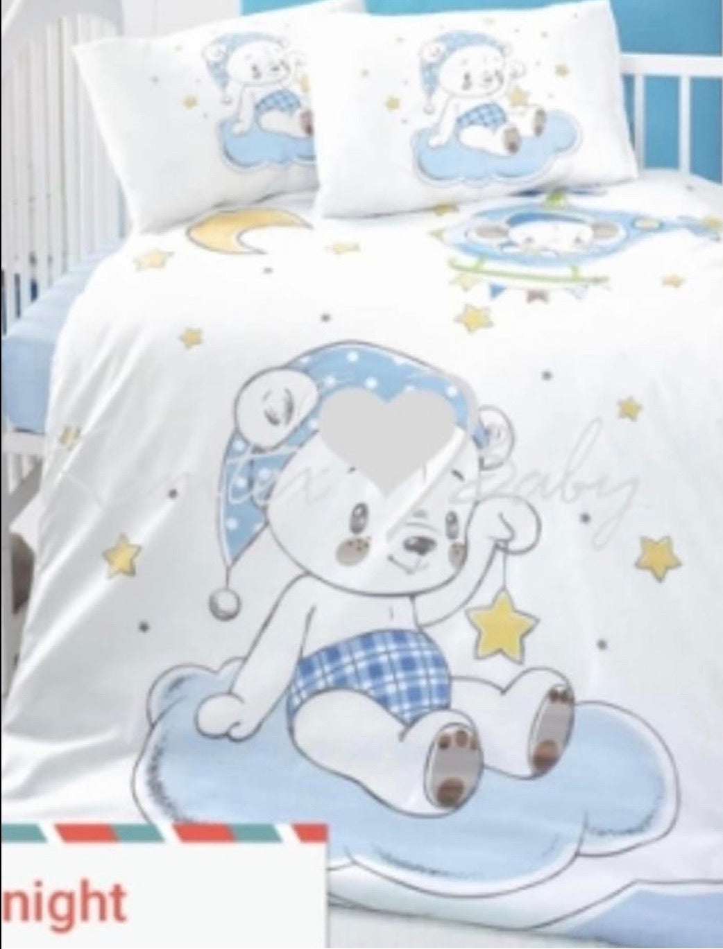 Housse de couette + 1 Drap + 2 taie d'oreiller