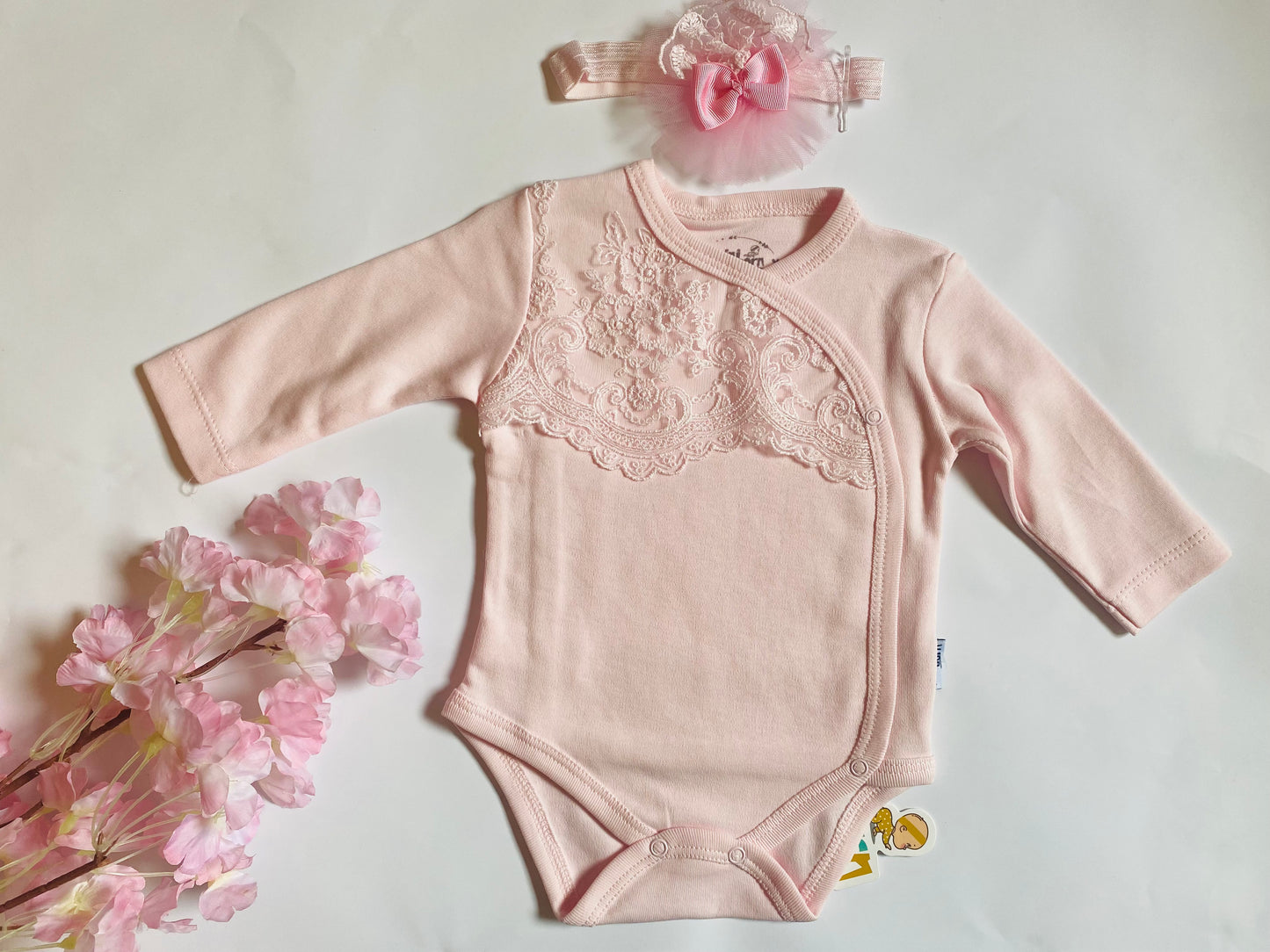 Body avec dentelle + bande