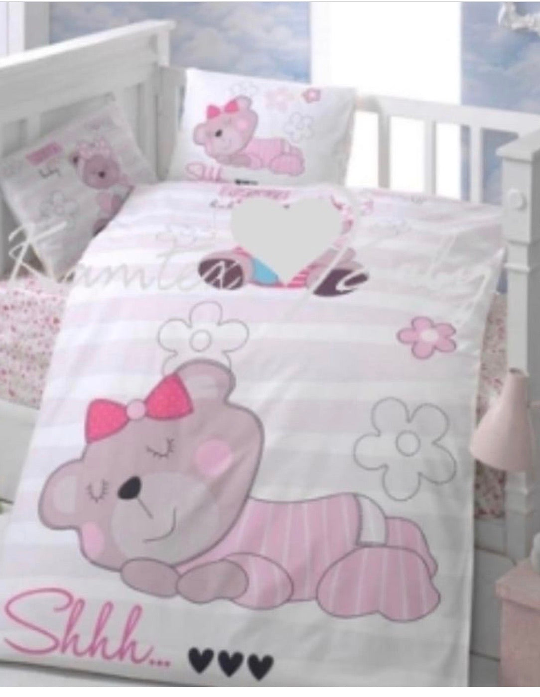housse de couette + housse de cousin + 2 taie d'oreiller / multicolore