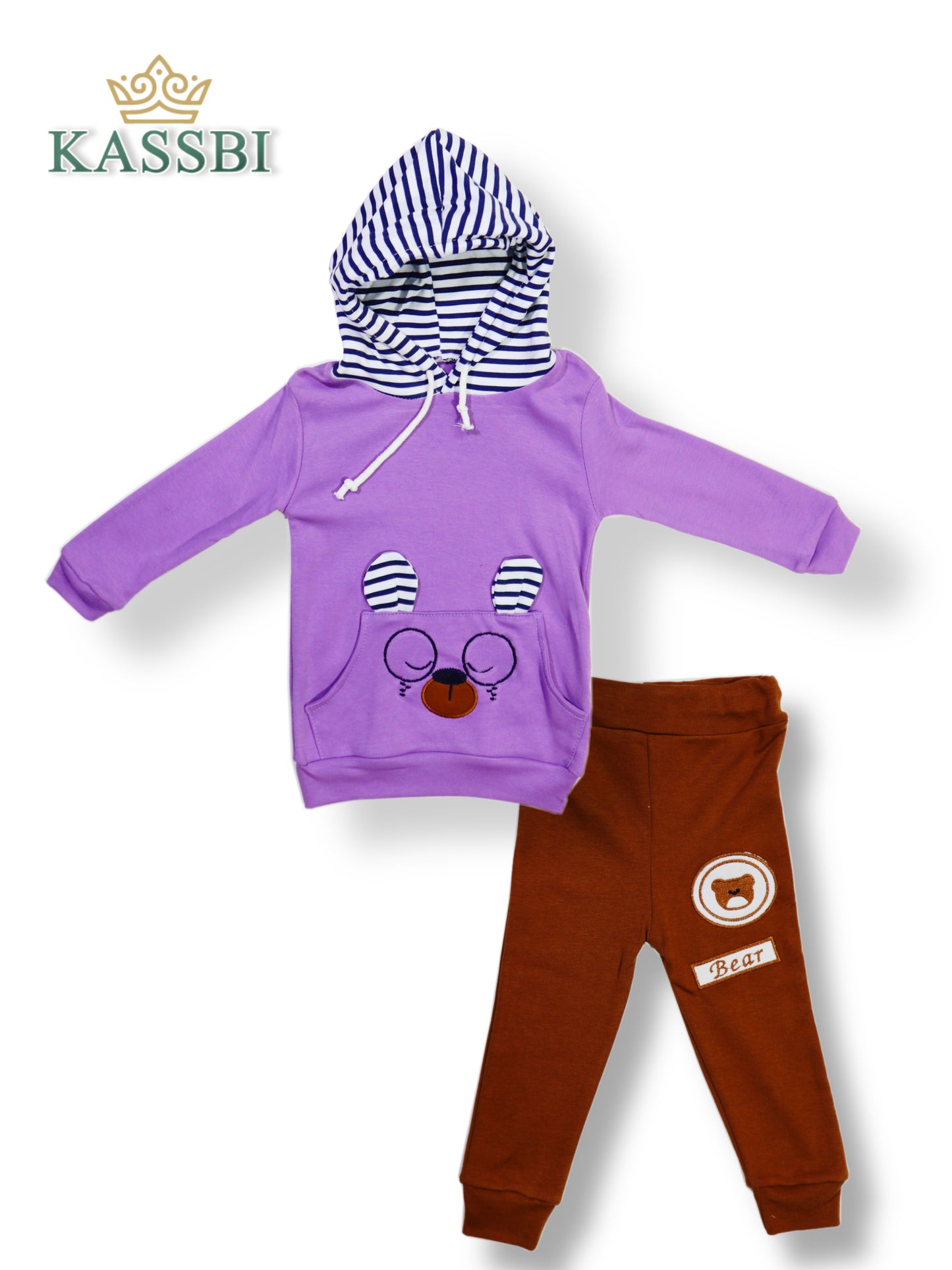 Ensemble Fille sweat à capuche + Pantalon - coton