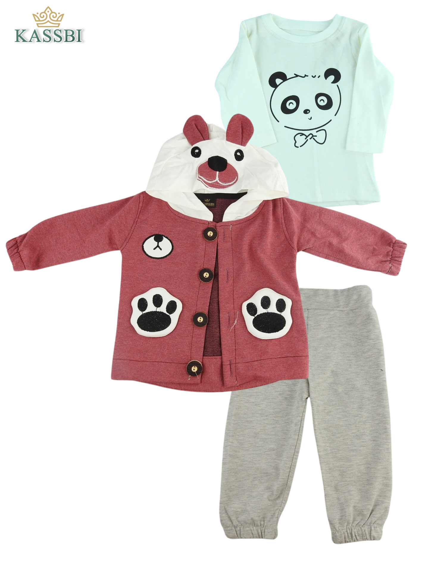 Ensemble panda 3 pièce - Coton