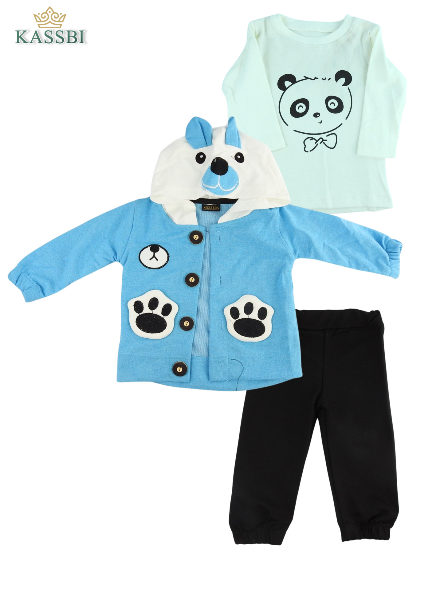 Ensemble panda 3 pièce - Coton