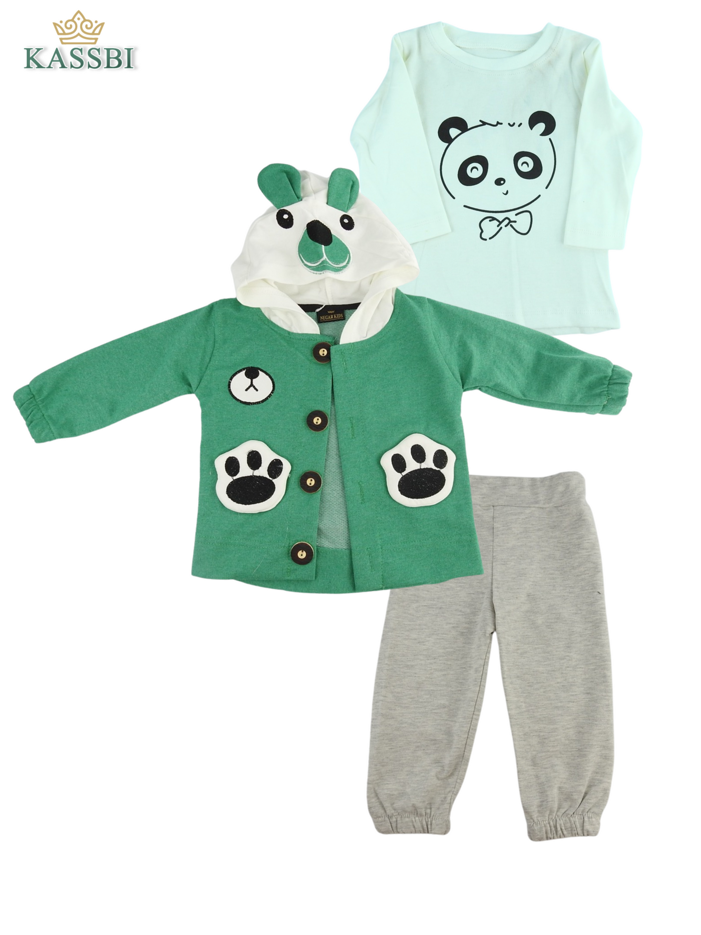 Ensemble panda 3 pièce - Coton