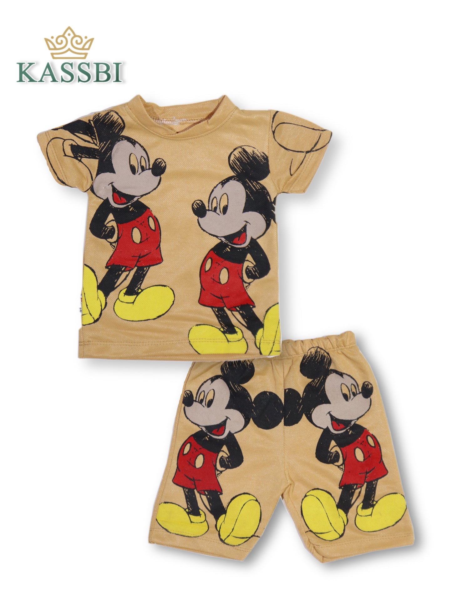 Tee-shirt + short bébé en maille piquée