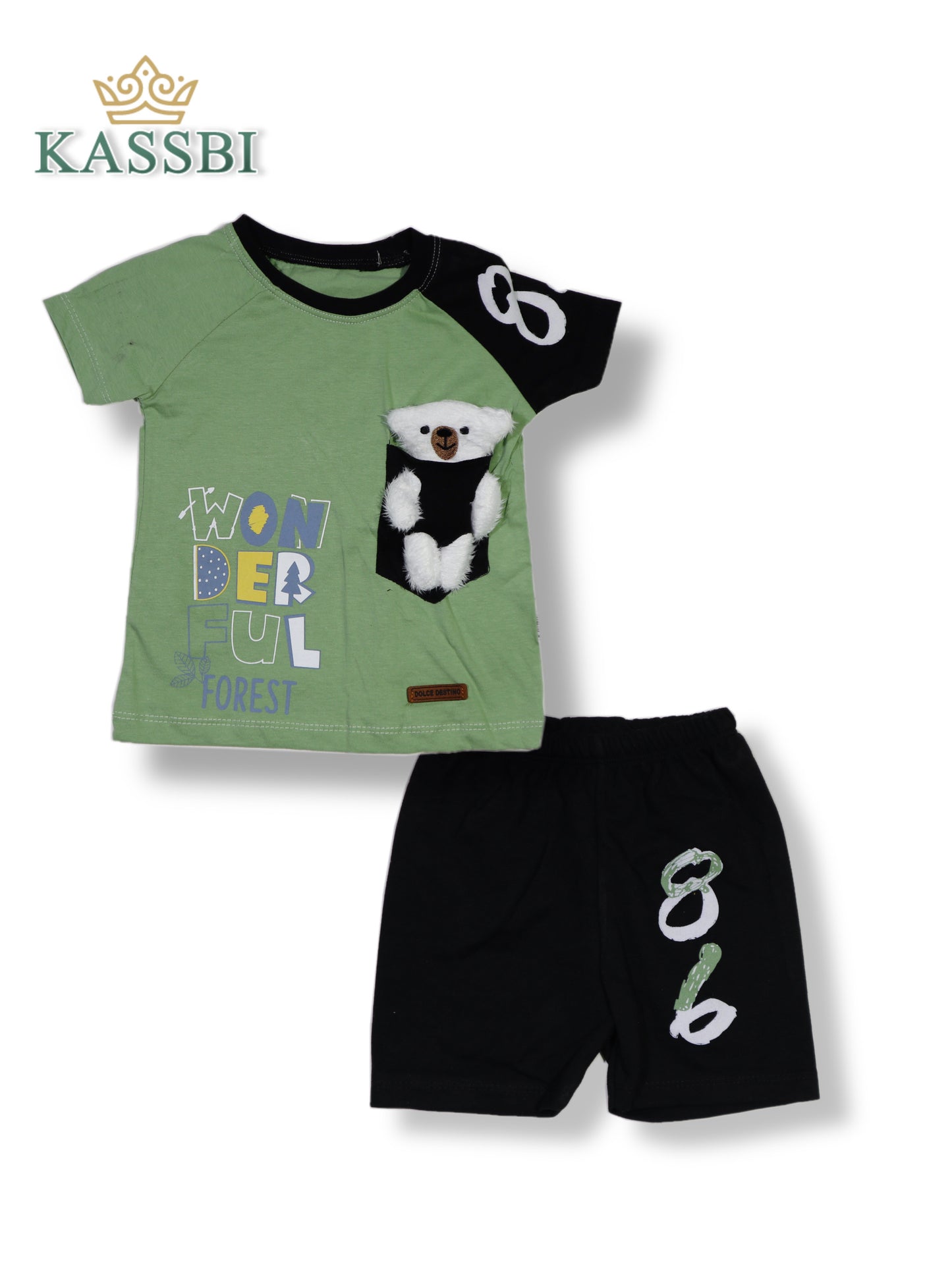 Tee-shirt a manches courtes + short - Coton