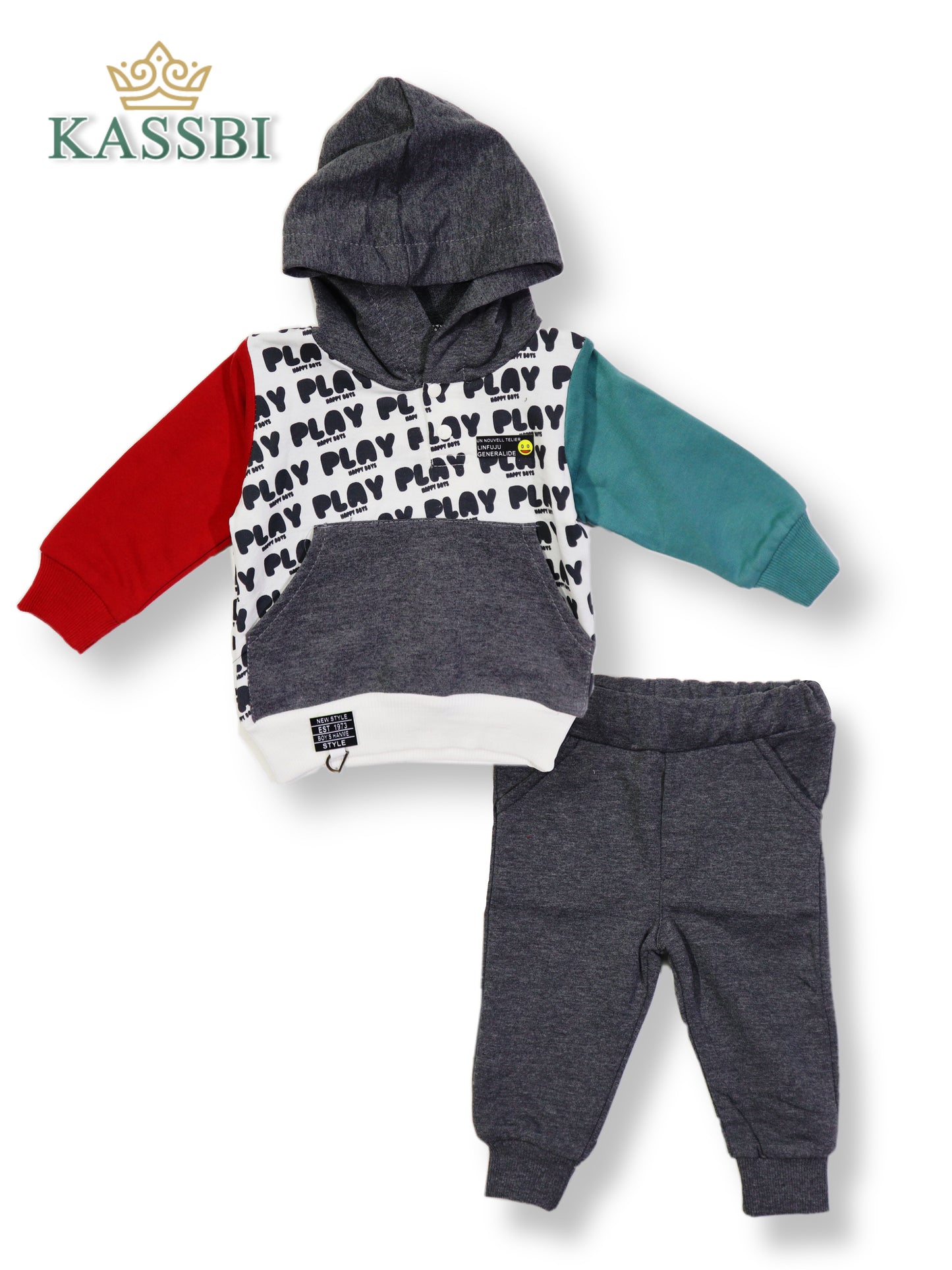 Ensemble bébé garçon 2 pièces : sweat + pantalon