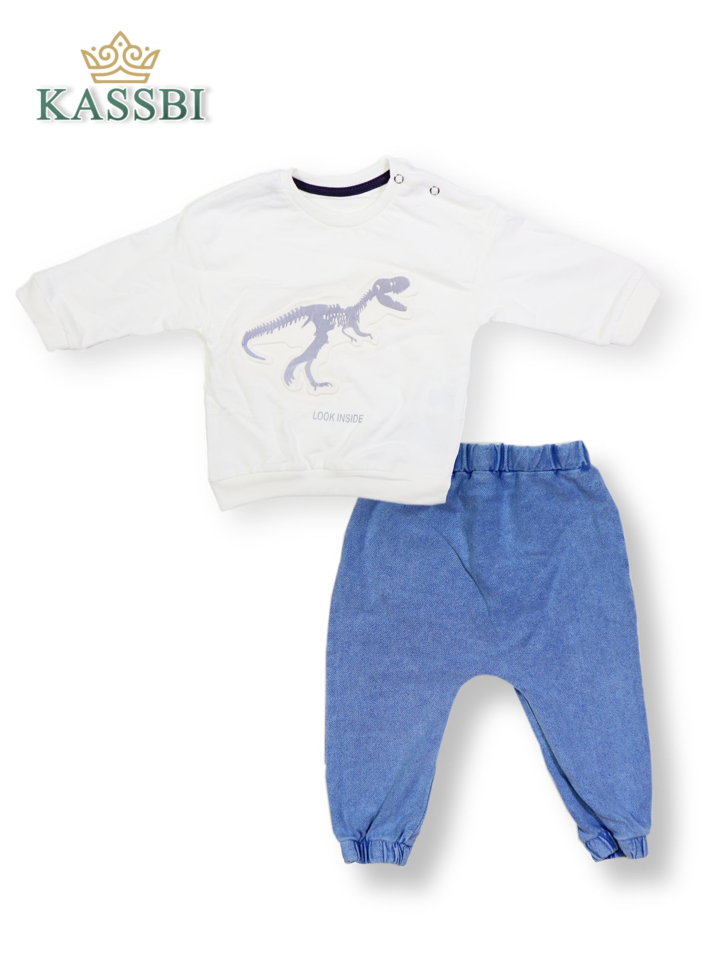 Ensemble bébé 2 pièces : tunique + pantalon en Coton -