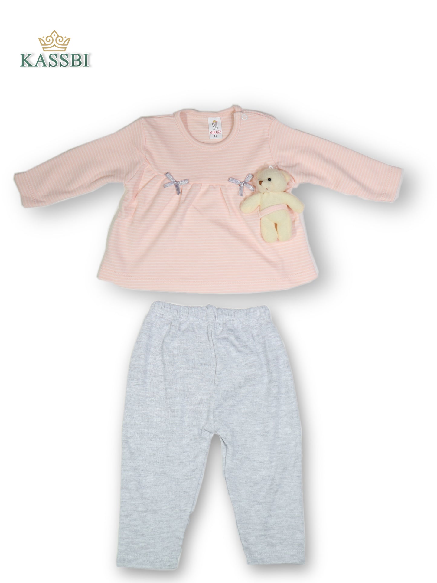 Ensemble bébé Tricot + Pantalon En Cotton