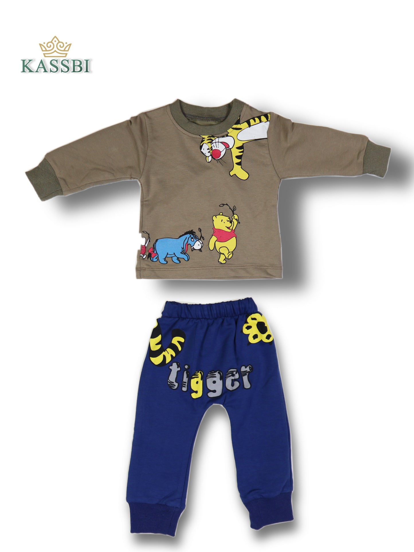 Ensemble En Coton Tricot et Pantalon team TIGER garçon