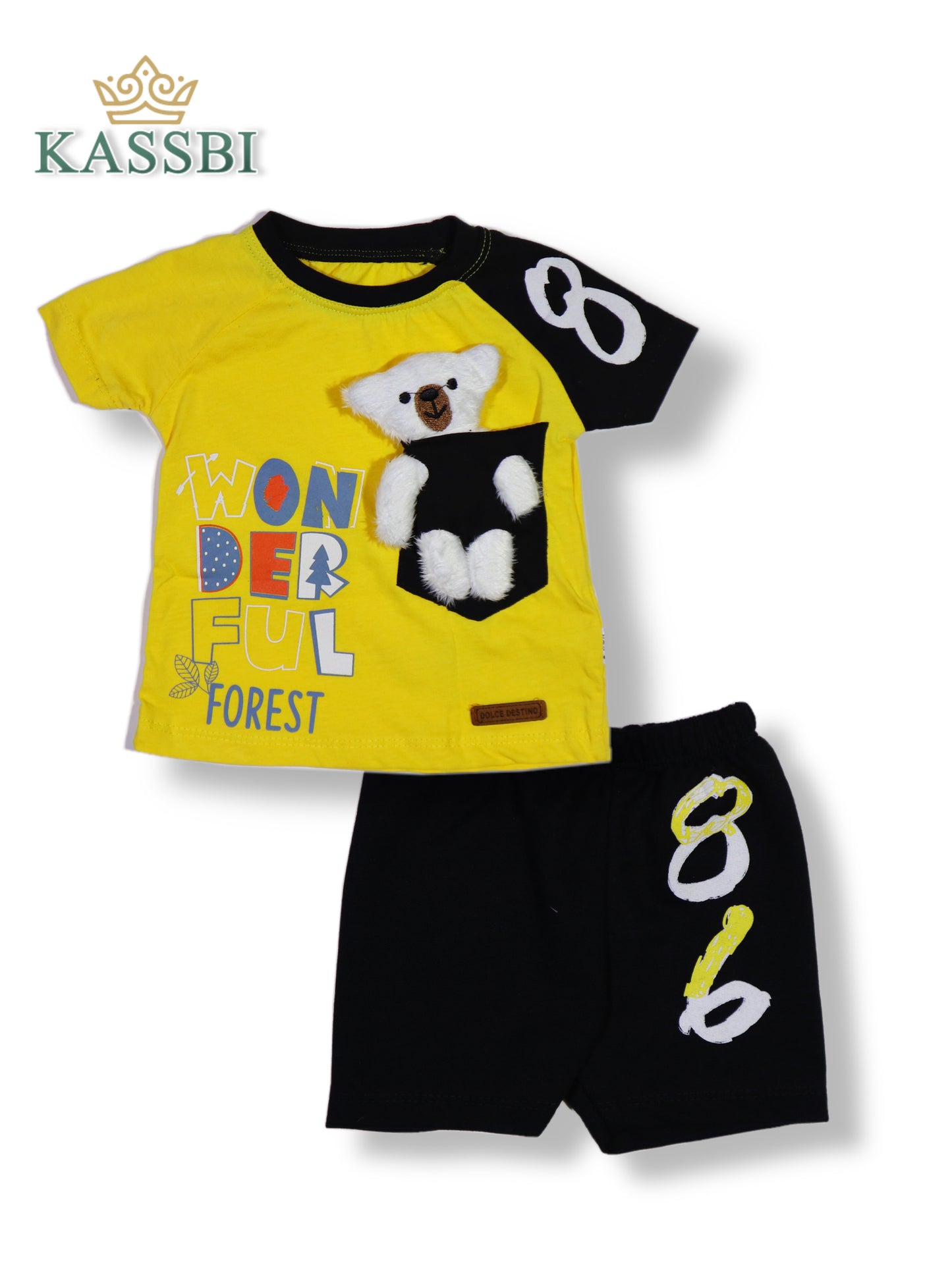 Tee-shirt a manches courtes + short - Coton