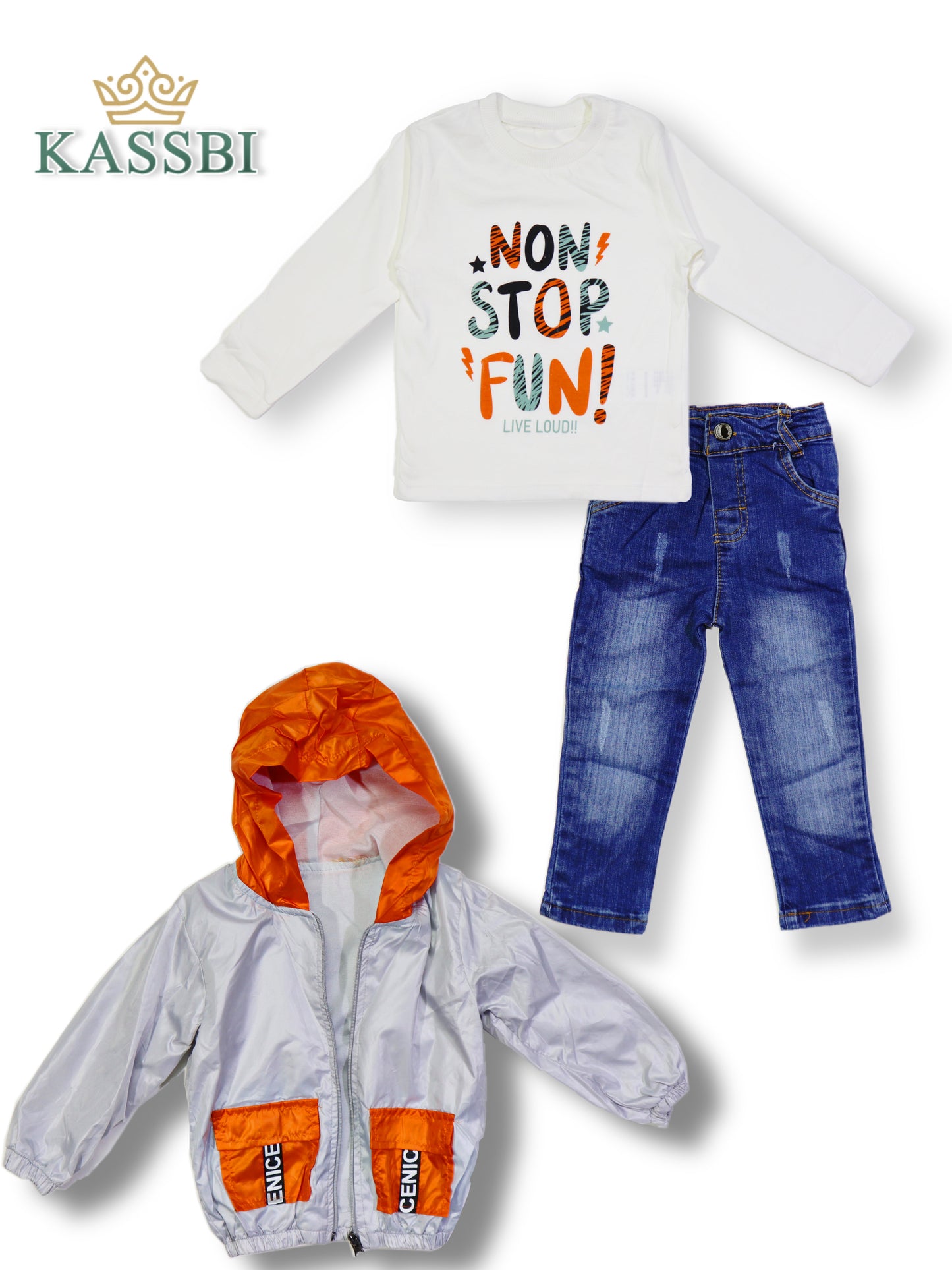 Tricot + Jean + Jacket - Garçon