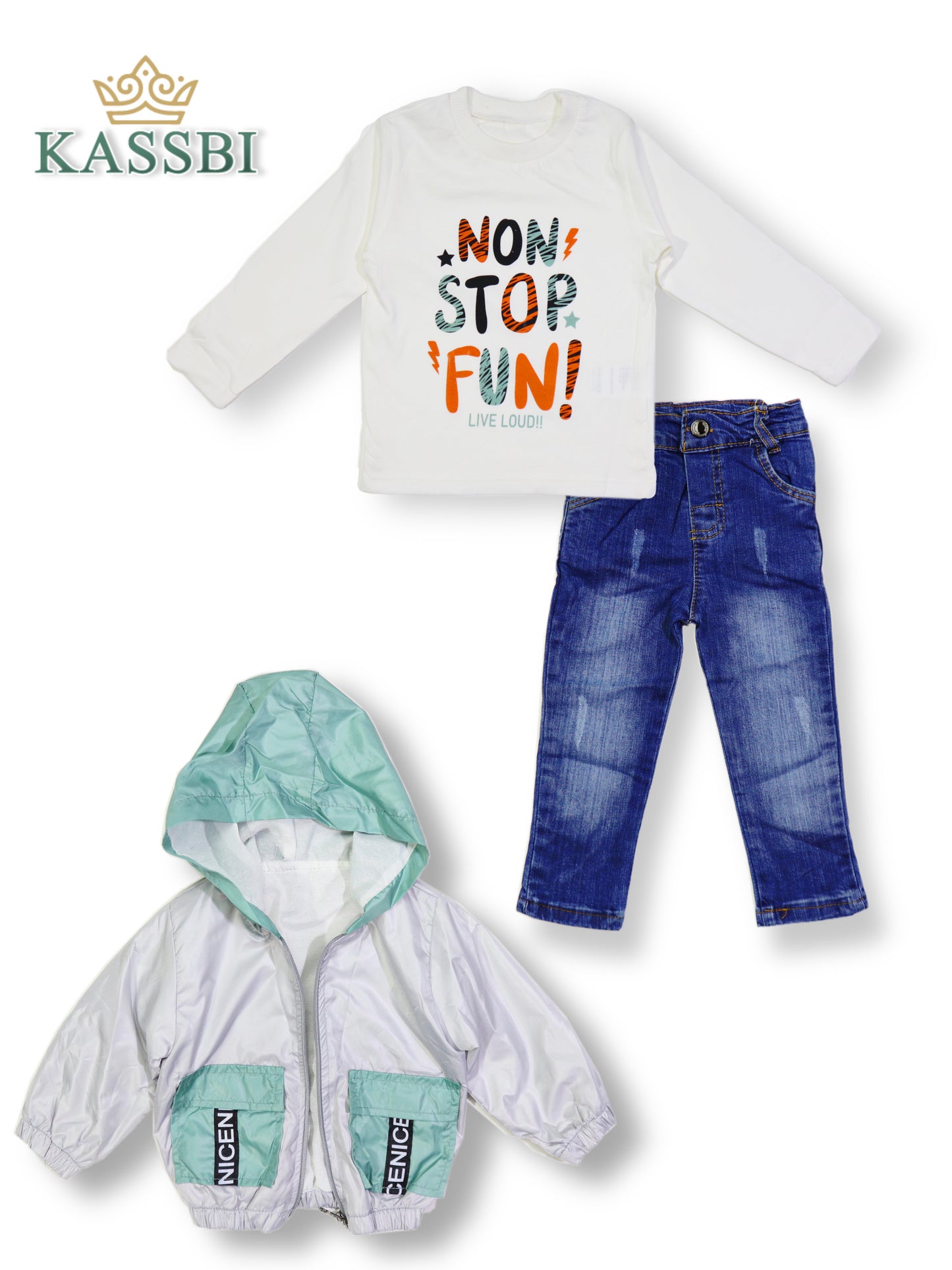 Tricot + Jean + Jacket - Garçon