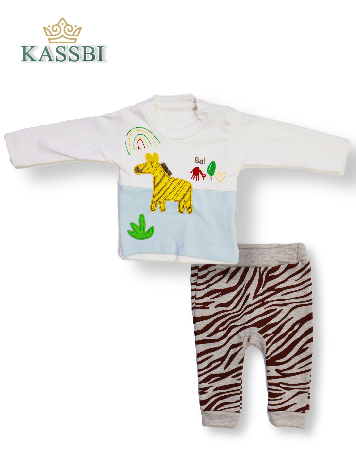 Ensemble Tricot + Pantalon -Pyjama bébé- Coton
