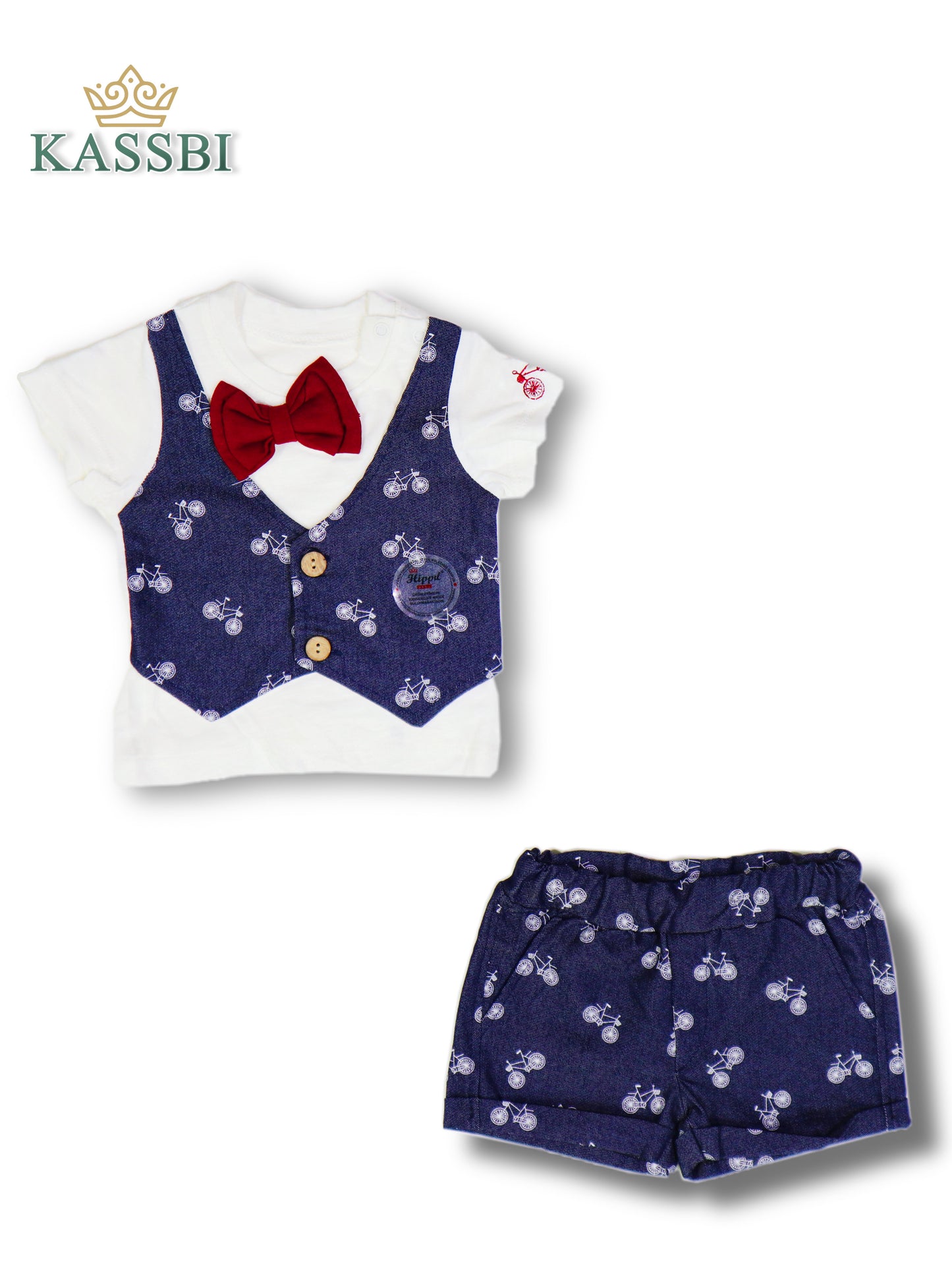 Tee-shirt et son noeud papillon + Short - garçon