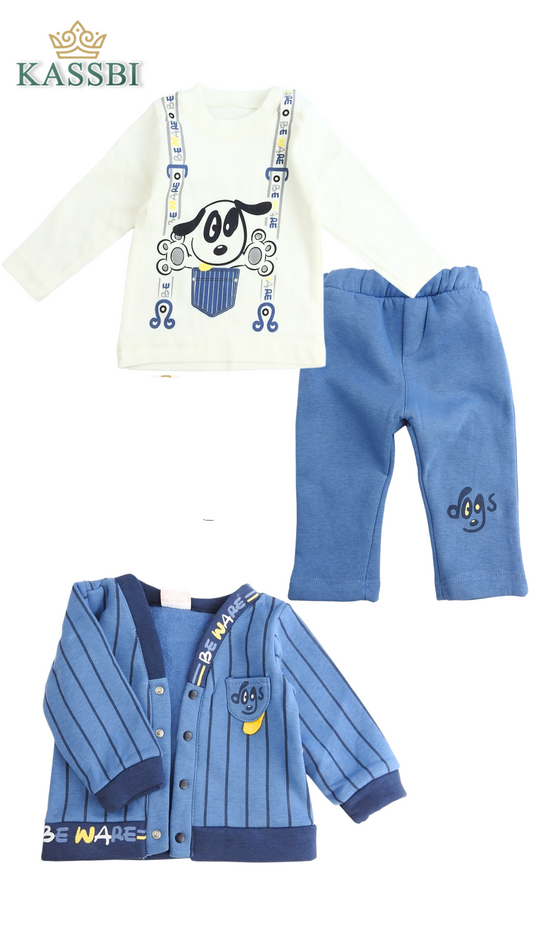 Cardigan en Molleton + Tricot + pantalon - Hiver