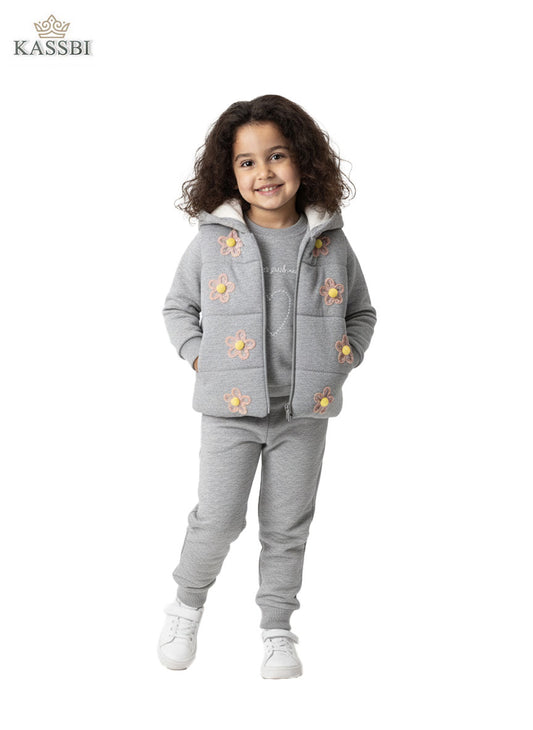 Ensemble fille 3 pièces confort