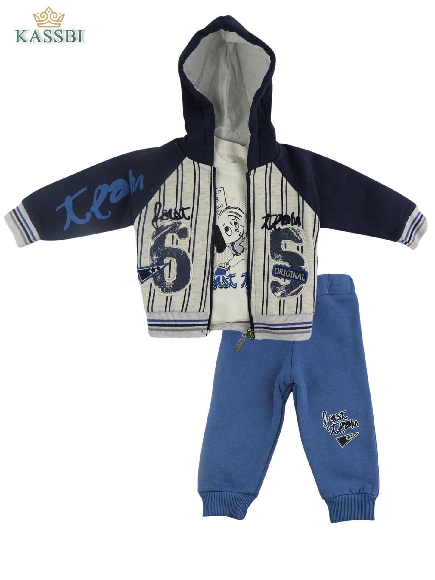 Ensemble Capuche + Tricot + Pantalon en Molleton