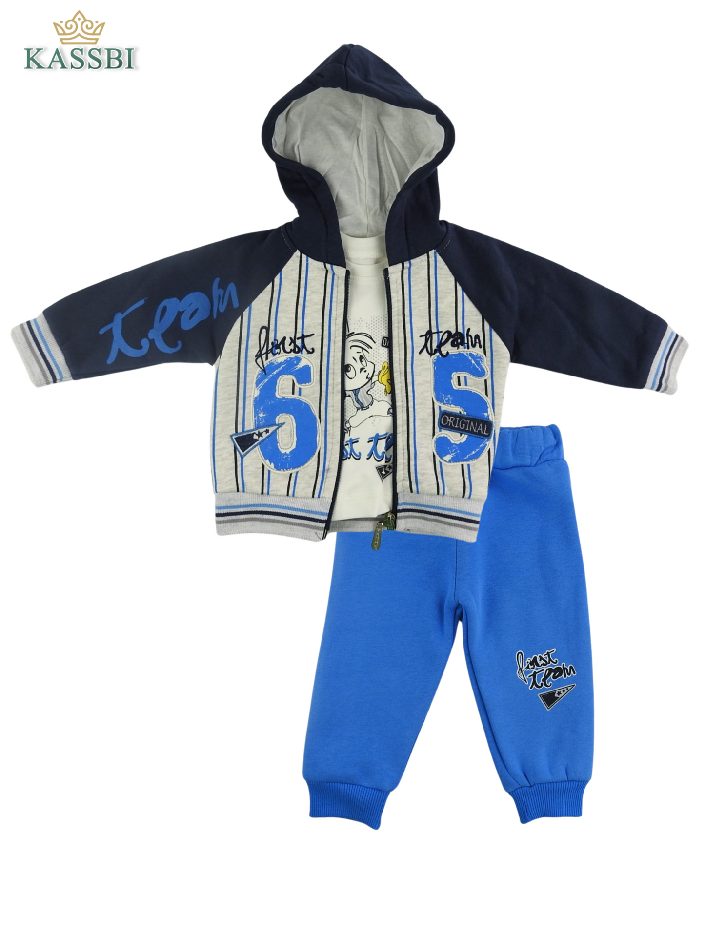 Ensemble Capuche + Tricot + Pantalon en Molleton