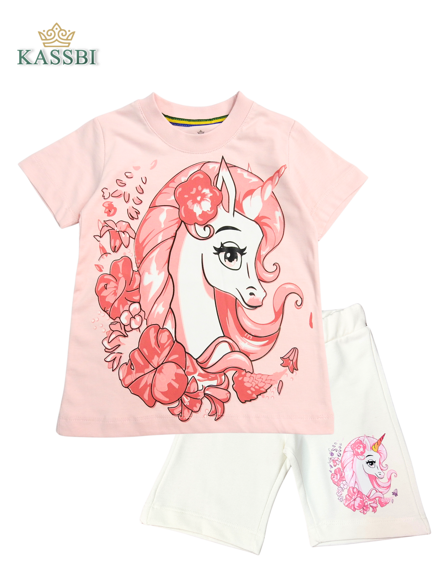 Ensemble Unicorn Tee-Shirt + Short - coton