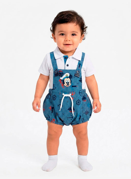 Ensemble bébé garçon polo et salopette Mikey