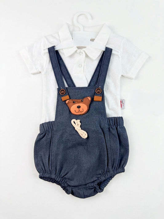 Ensemble bébé garçon polo et salopette