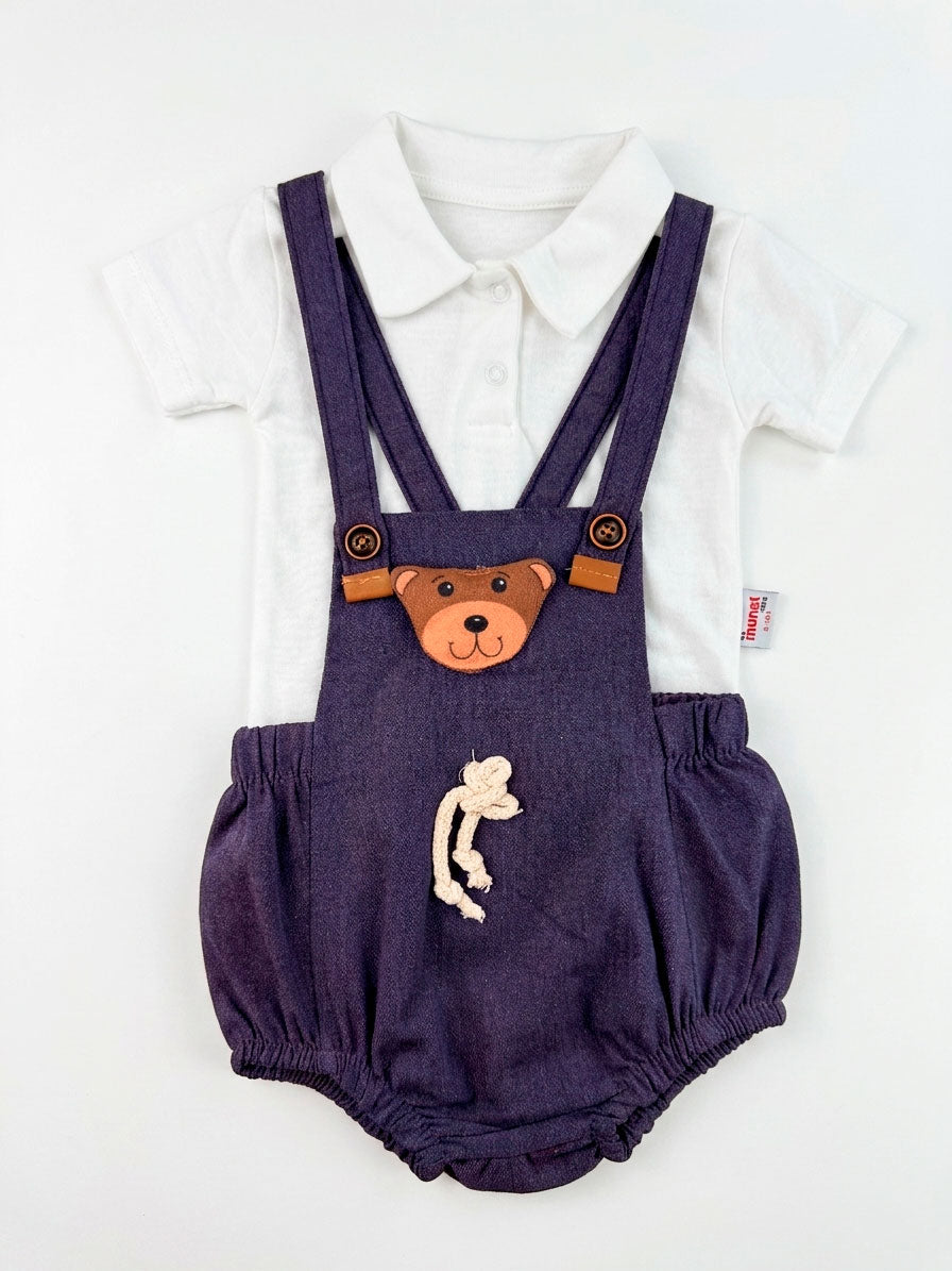 Ensemble bébé garçon polo et salopette