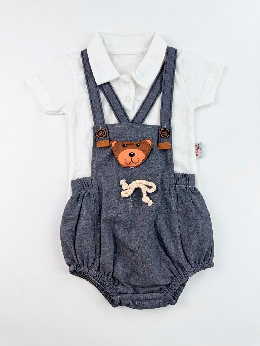 Ensemble bébé garçon polo et salopette