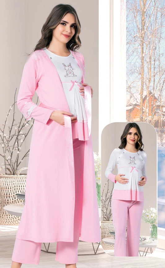 Pyjama femme enceinte 3pc