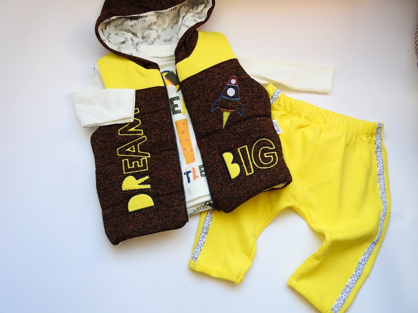 Ensemble 3pcs fabriqué en 100% coton